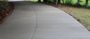 concrete driveway